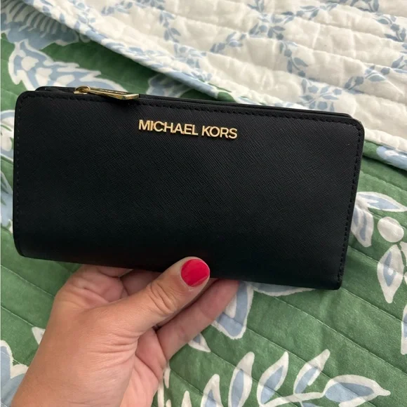 Michael Kors Black Leather Wallet - Picture 4 of 4